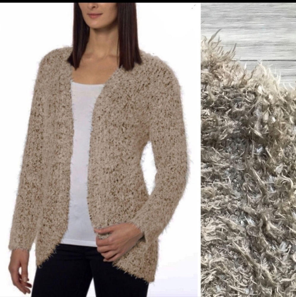 Kenzie Open Front Eyelash Circle Cardigan‎